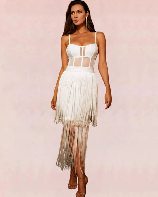 Exquisite Maxi Dress - White