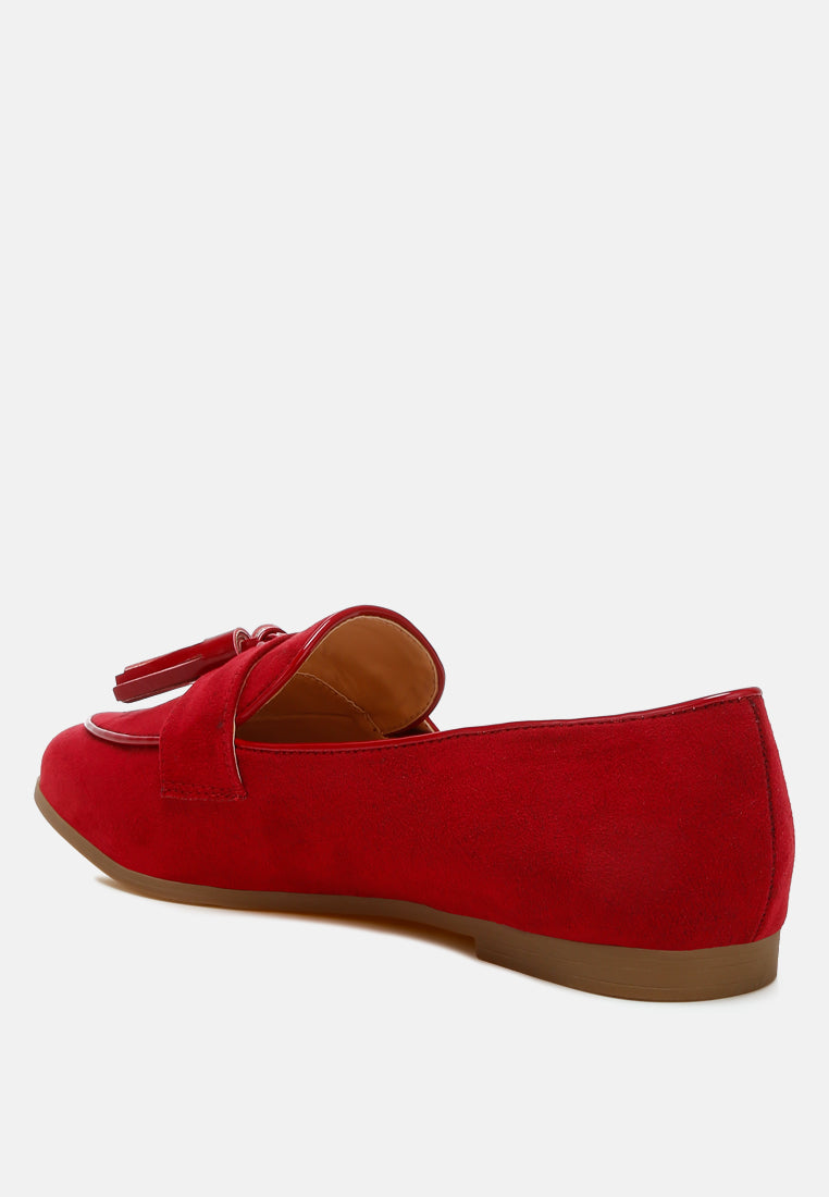 Folklore Micro Suede Tassel Loafers-2