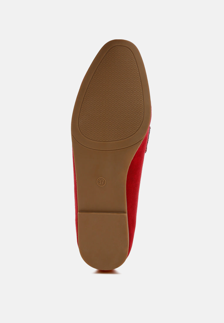 Folklore Micro Suede Tassel Loafers-3