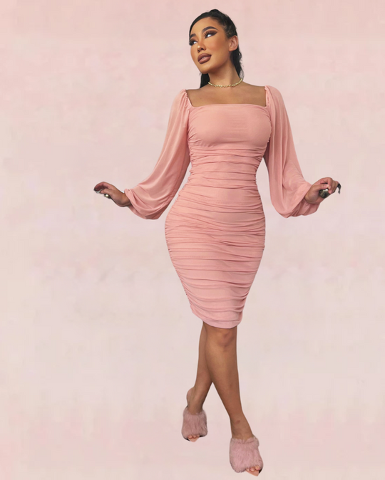 Immaculate Bandage Midi Dress - Pink