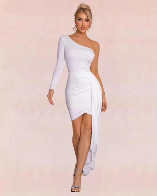 Incandescent Bodycon Mini Dress - White