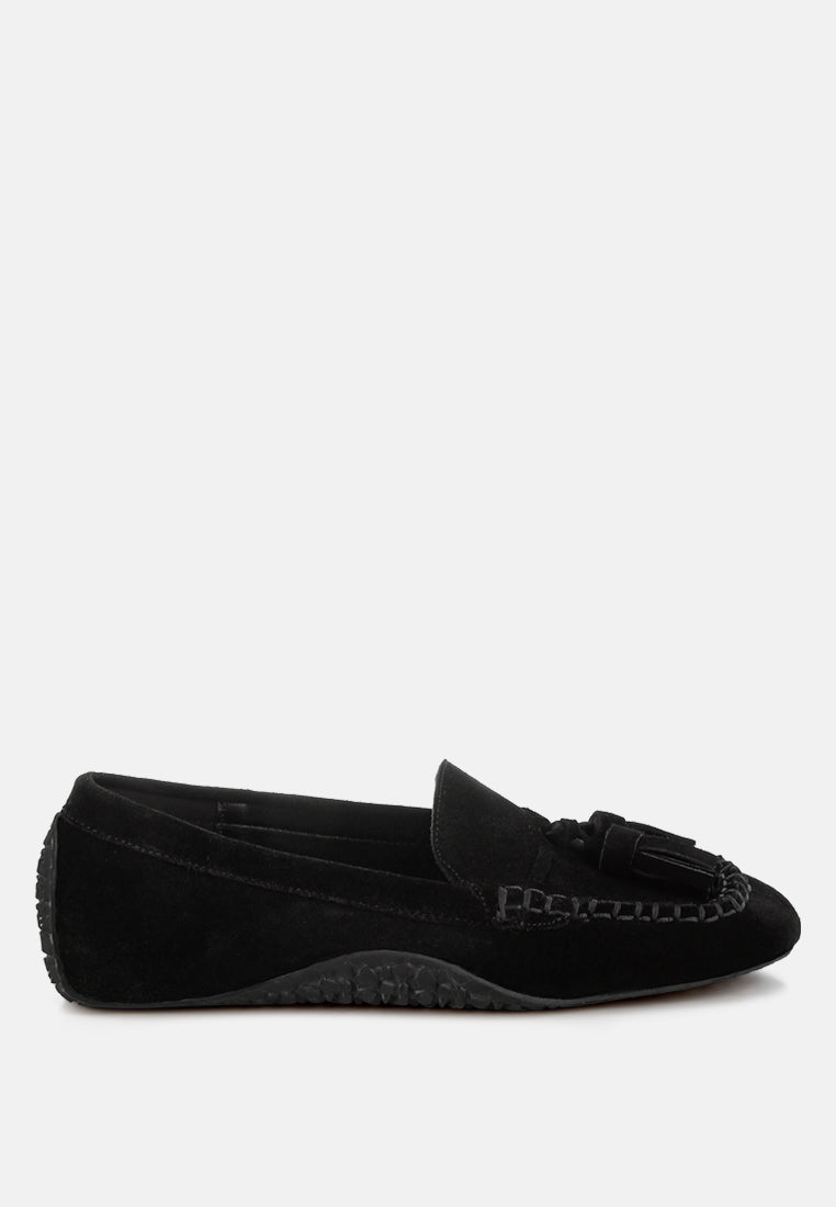 Kipstar Real Suede Leather Tassel Loafers-6