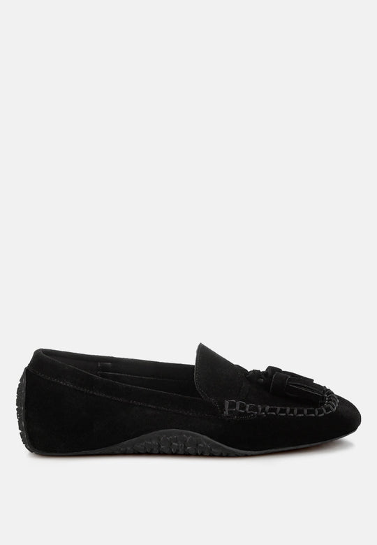 Kipstar Real Suede Leather Tassel Loafers-6