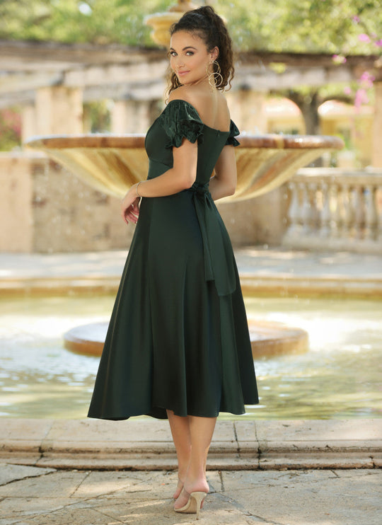 Maldives Midi Dress - Hunter Green