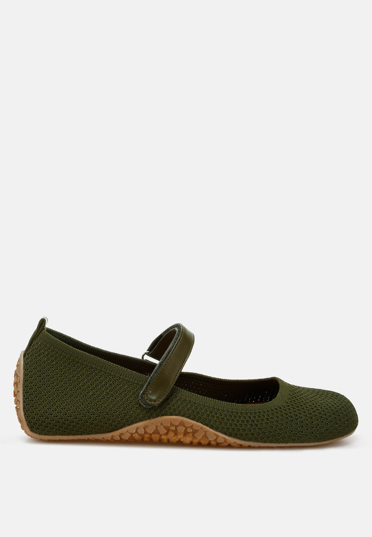 Nordeux Velcro Strap Mary Jane Ballerinas-0