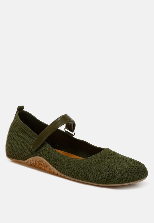 Nordeux Velcro Strap Mary Jane Ballerinas-1