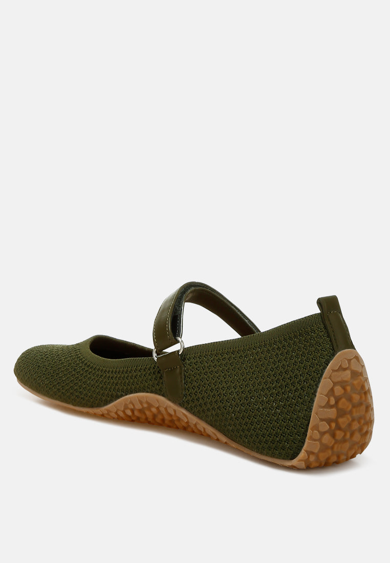 Nordeux Velcro Strap Mary Jane Ballerinas-2