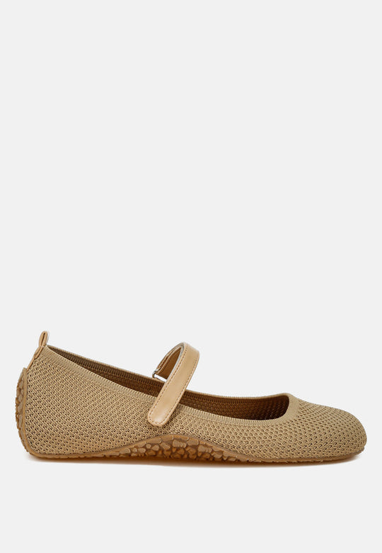 Nordeux Velcro Strap Mary Jane Ballerinas-5