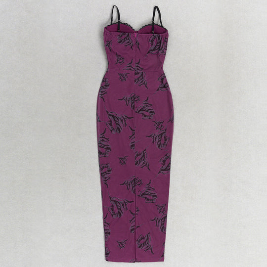 Astral Bandage Maxi Dress - Purple