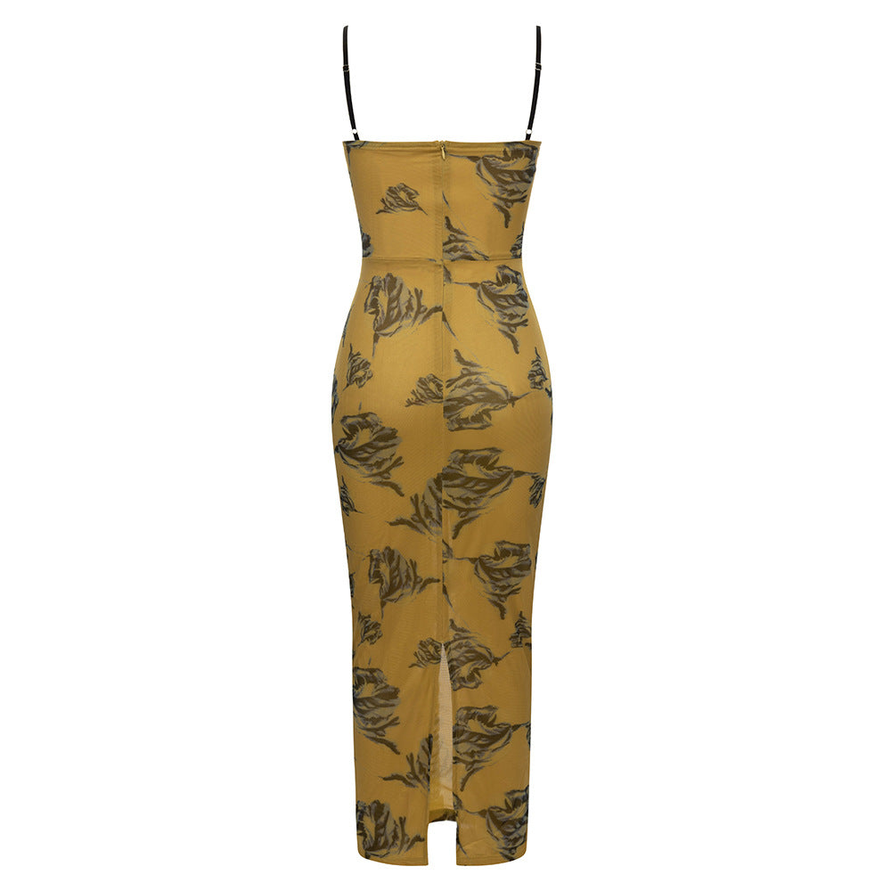 Astral Bandage Maxi Dress - Khaki