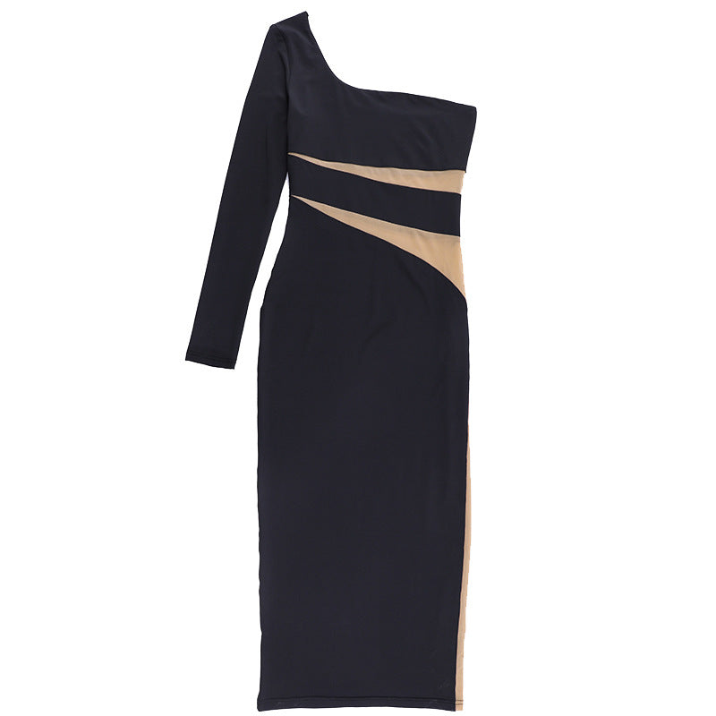 Mosaic Bandage Midi Dress - Black