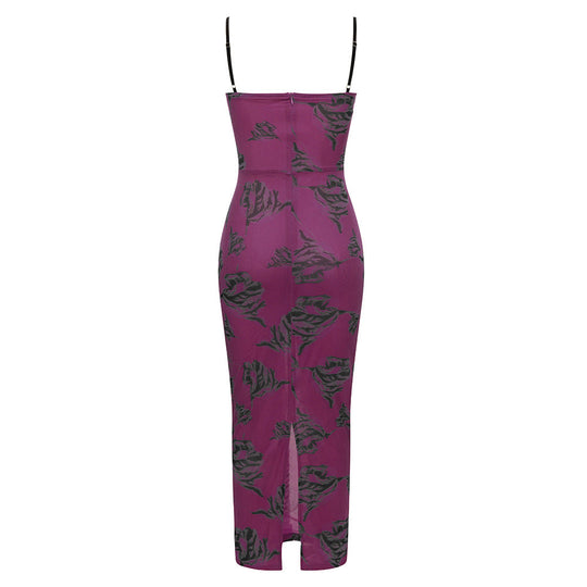 Astral Bandage Maxi Dress - Purple