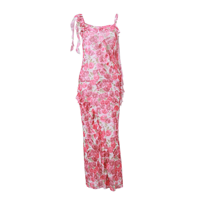 Trellis Maxi Dress - Pink