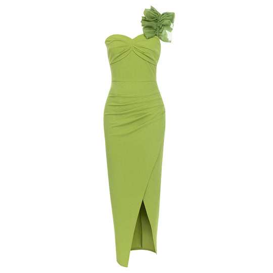 Star Bodycon Maxi Dress - Green