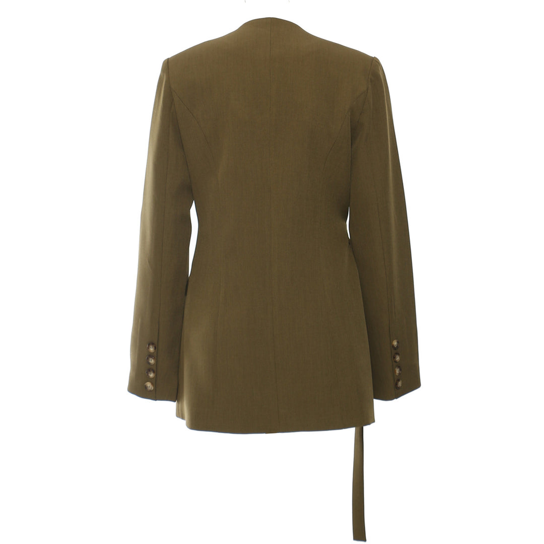 Chic Asymmetric Blazer with Heavy Industry Flair for Office Wear