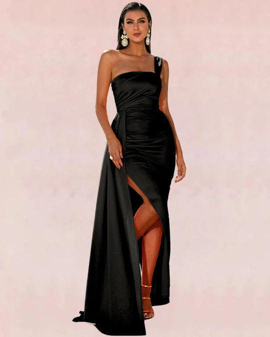 Singular Bodycon Maxi Dress - Black