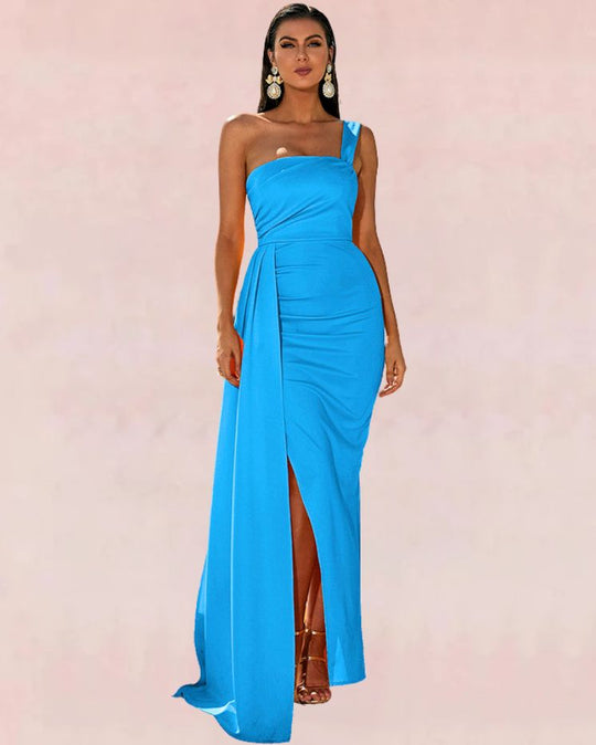 Singular Bodycon Maxi Dress - Blue