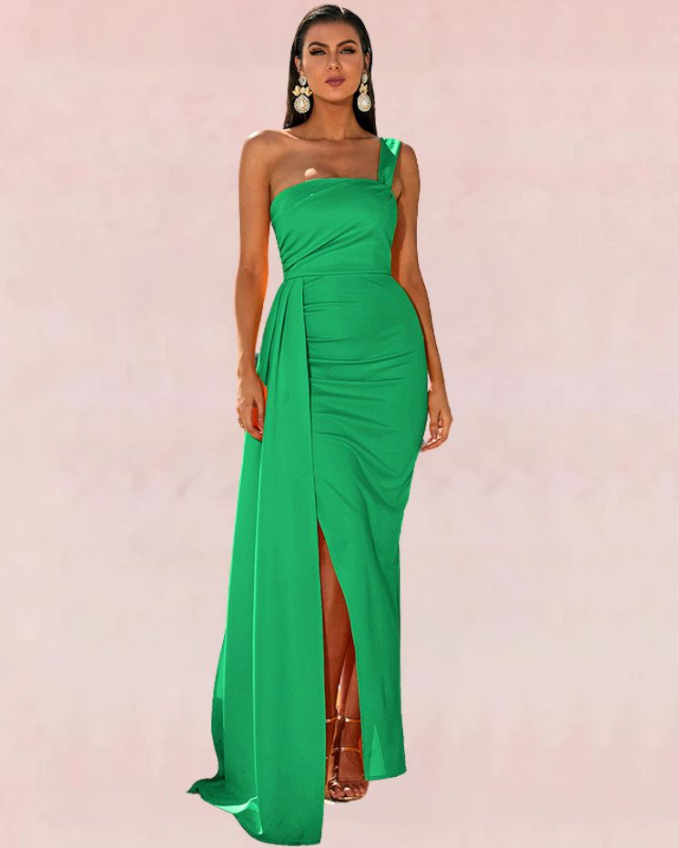 Singular Bodycon Maxi Dress - Green