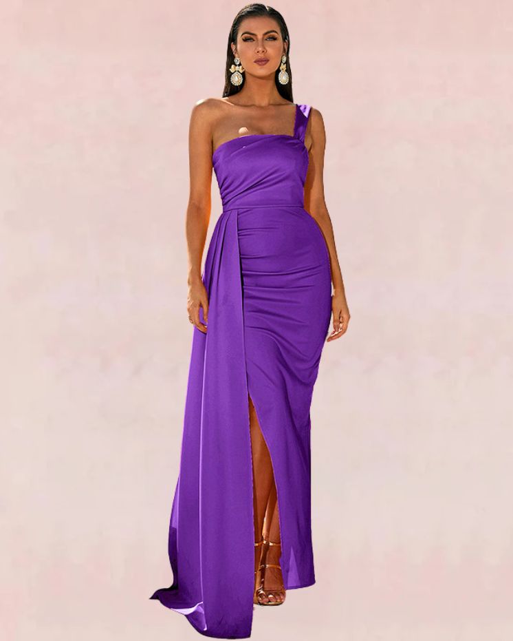 Singular Bodycon Maxi Dress - Purple