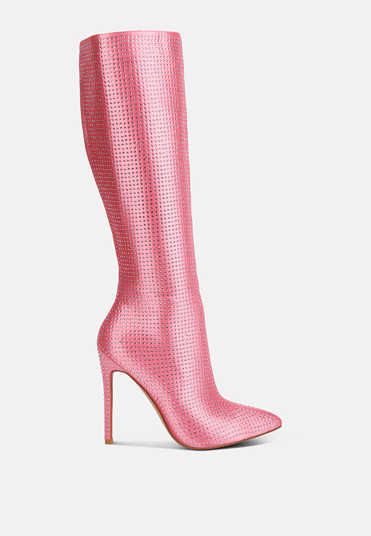 Pipette Diamante Set High Heeled Calf Boot-0