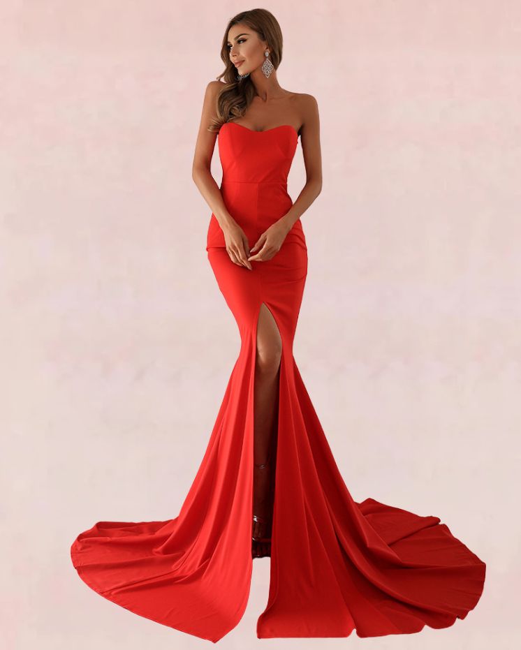 ête Finery Bodycon Maxi Dress - Red