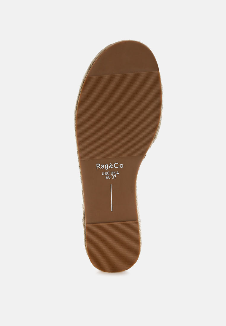 Huntra Real Soft Leather Espadrille Flatforms-4