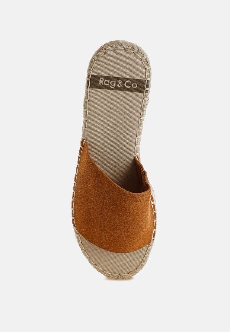 Huntra Real Soft Leather Espadrille Flatforms-3