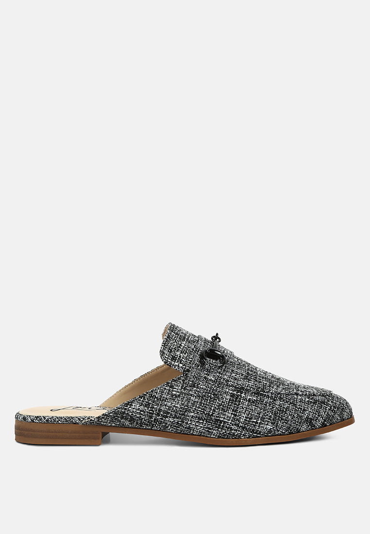 Akua Horsebit Embellished Mules-6