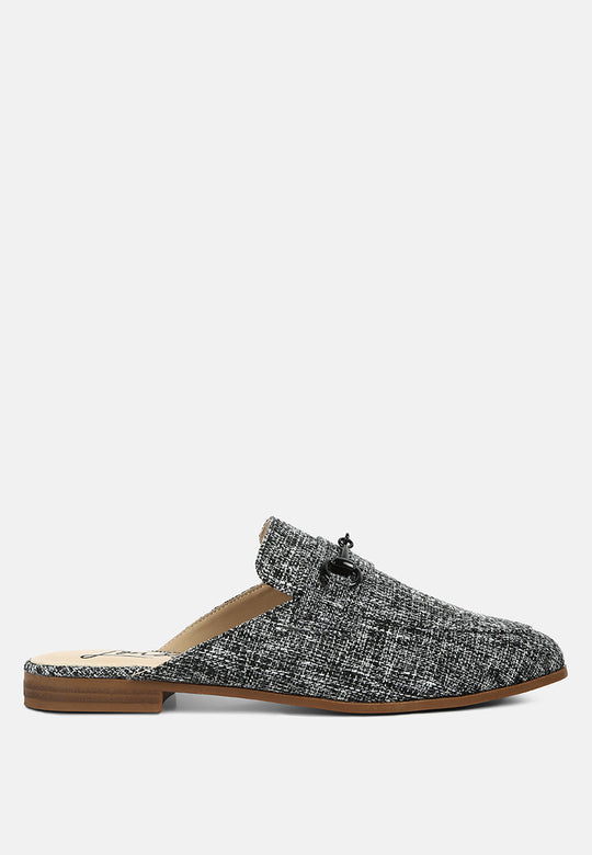 Akua Horsebit Embellished Mules-6