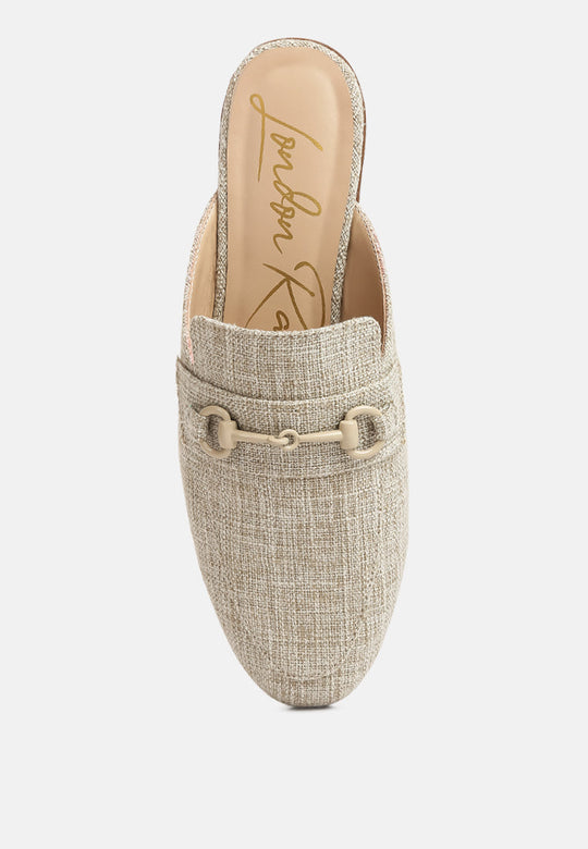 Akua Horsebit Embellished Mules-3