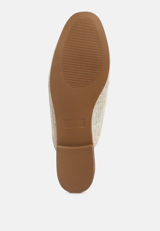 Akua Horsebit Embellished Mules-4