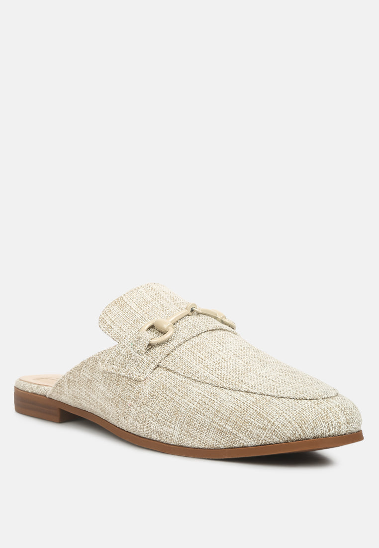 Akua Horsebit Embellished Mules-1