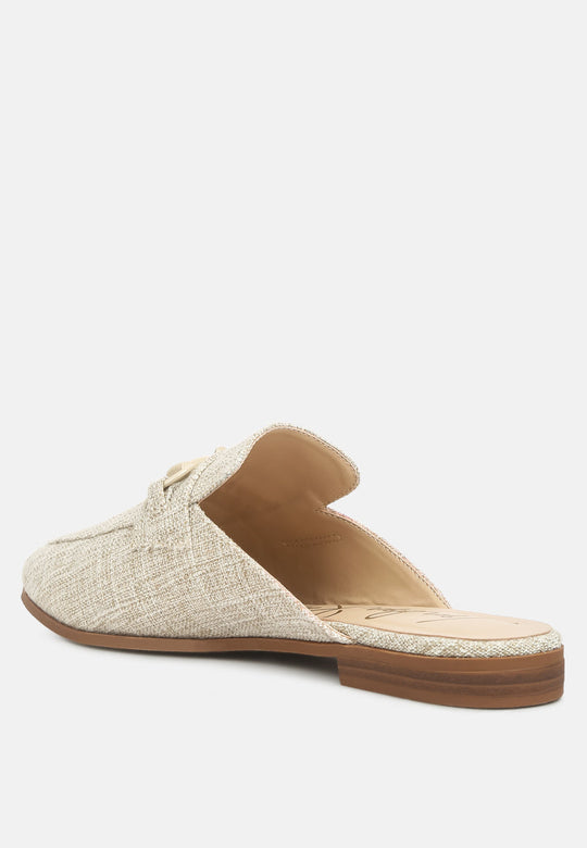 Akua Horsebit Embellished Mules-2