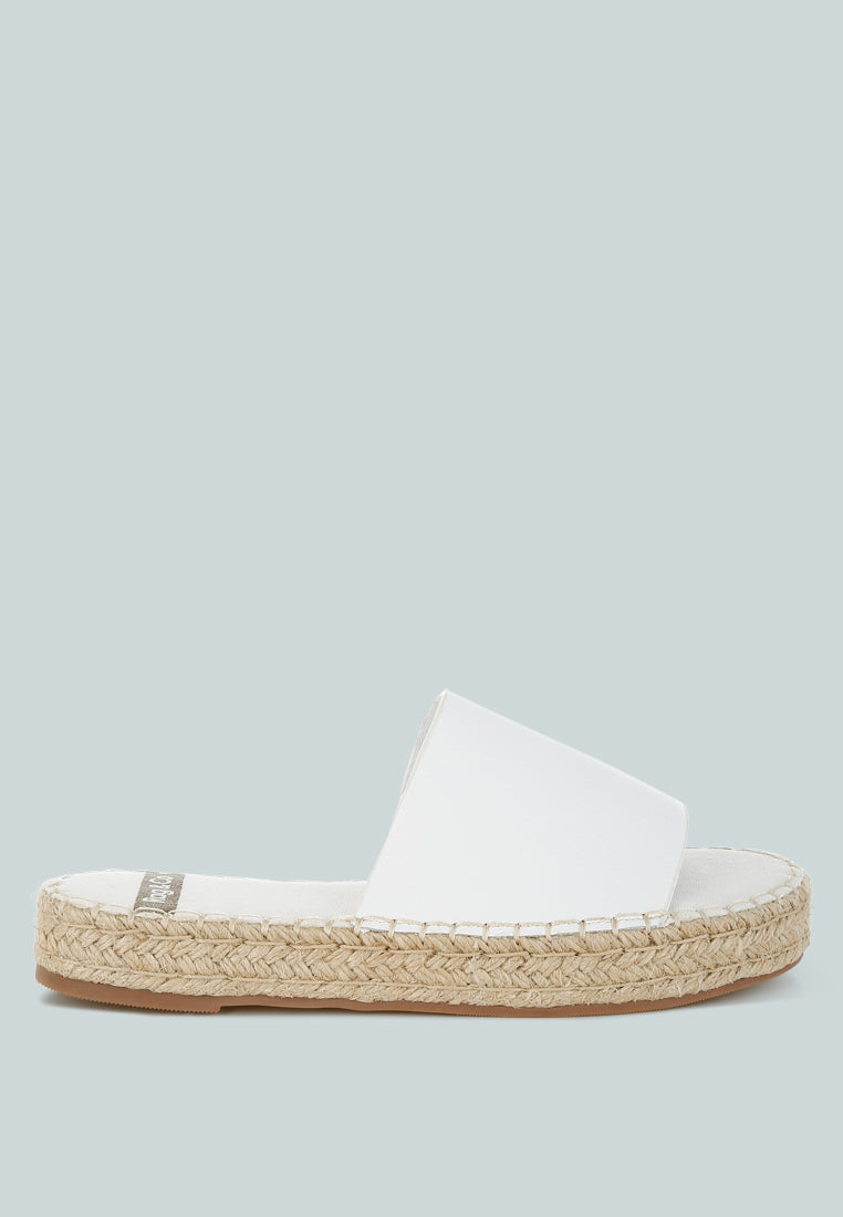 Scalar Genuine Soft Leather Espadrille Flatforms-0