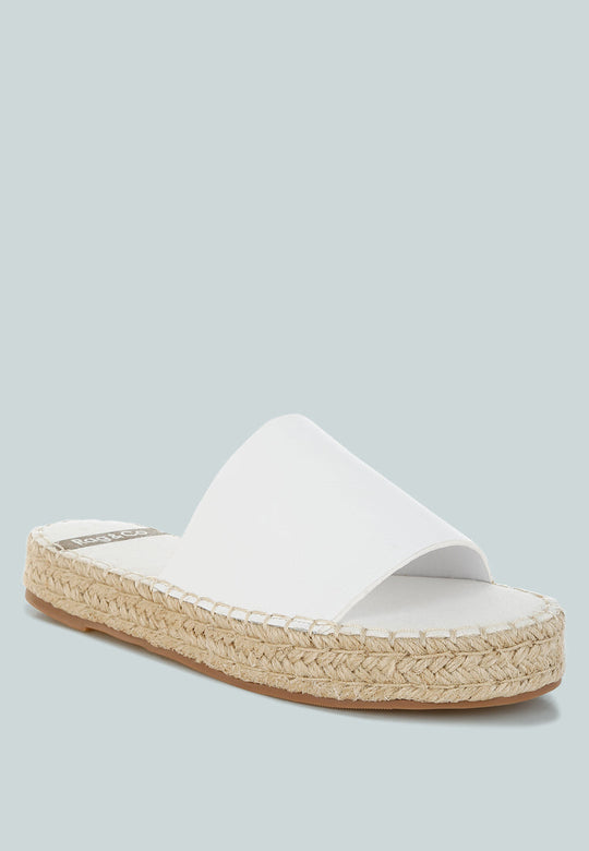 Scalar Genuine Soft Leather Espadrille Flatforms-1