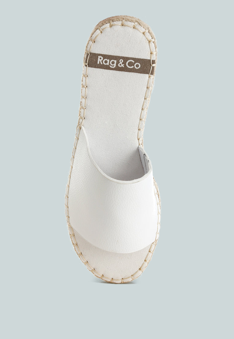 Scalar Genuine Soft Leather Espadrille Flatforms-3