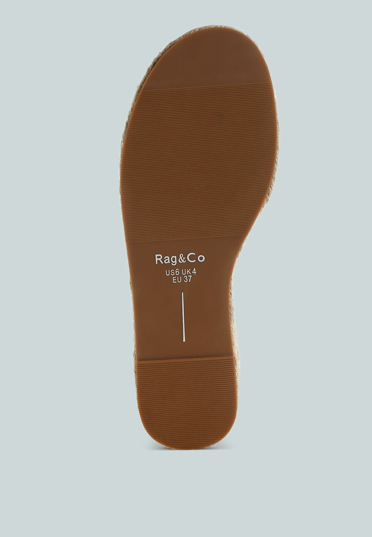 Scalar Genuine Soft Leather Espadrille Flatforms-4