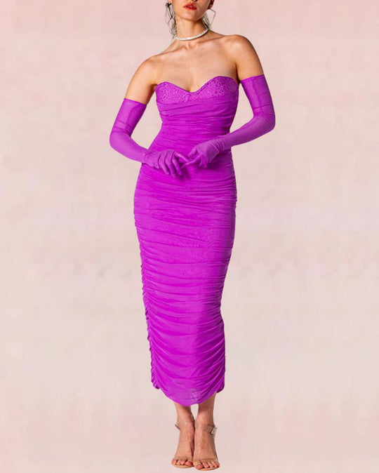 Ravish Bandage Maxi Dress - Pink