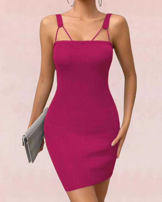 Sleek Pencil Bandage Mini Dress - Pink