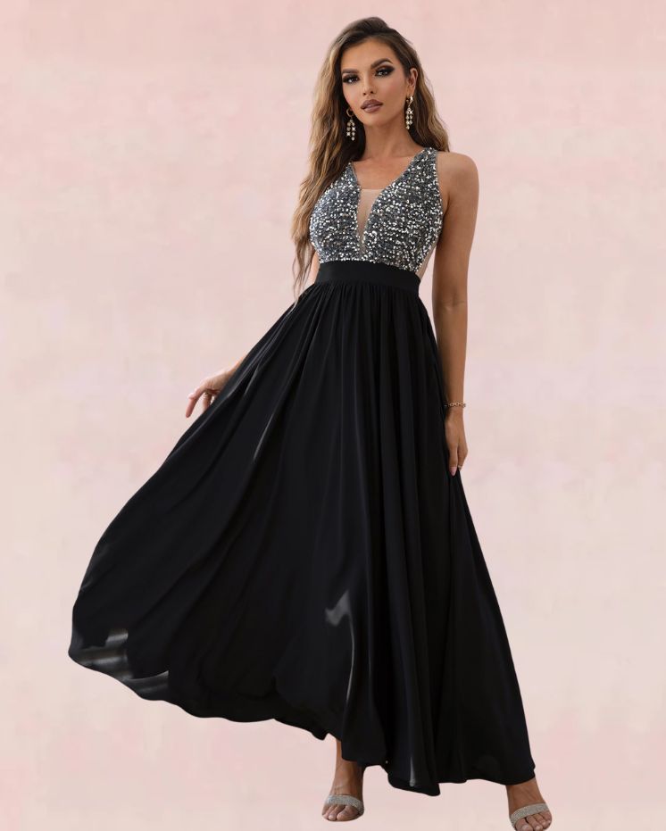 Lumière Maxi Dress - Black