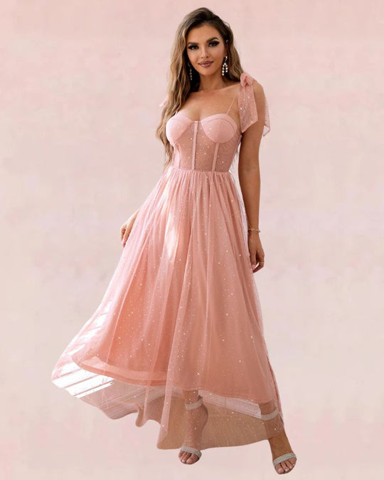 Mesmerizing Maxi Dress - Pink