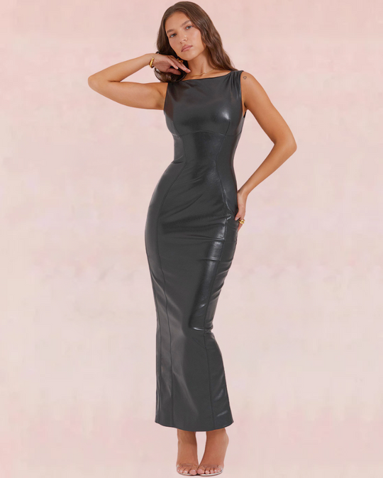 Sublime Bodycon Maxi Dress - Metallic