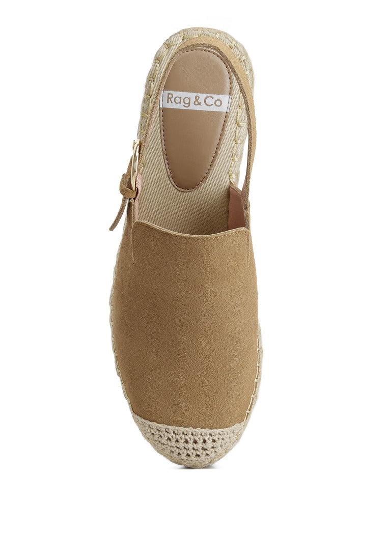 Affie Genuine Suede Slingback Strap Espadrilles-3