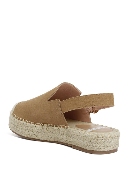 Affie Genuine Suede Slingback Strap Espadrilles-2