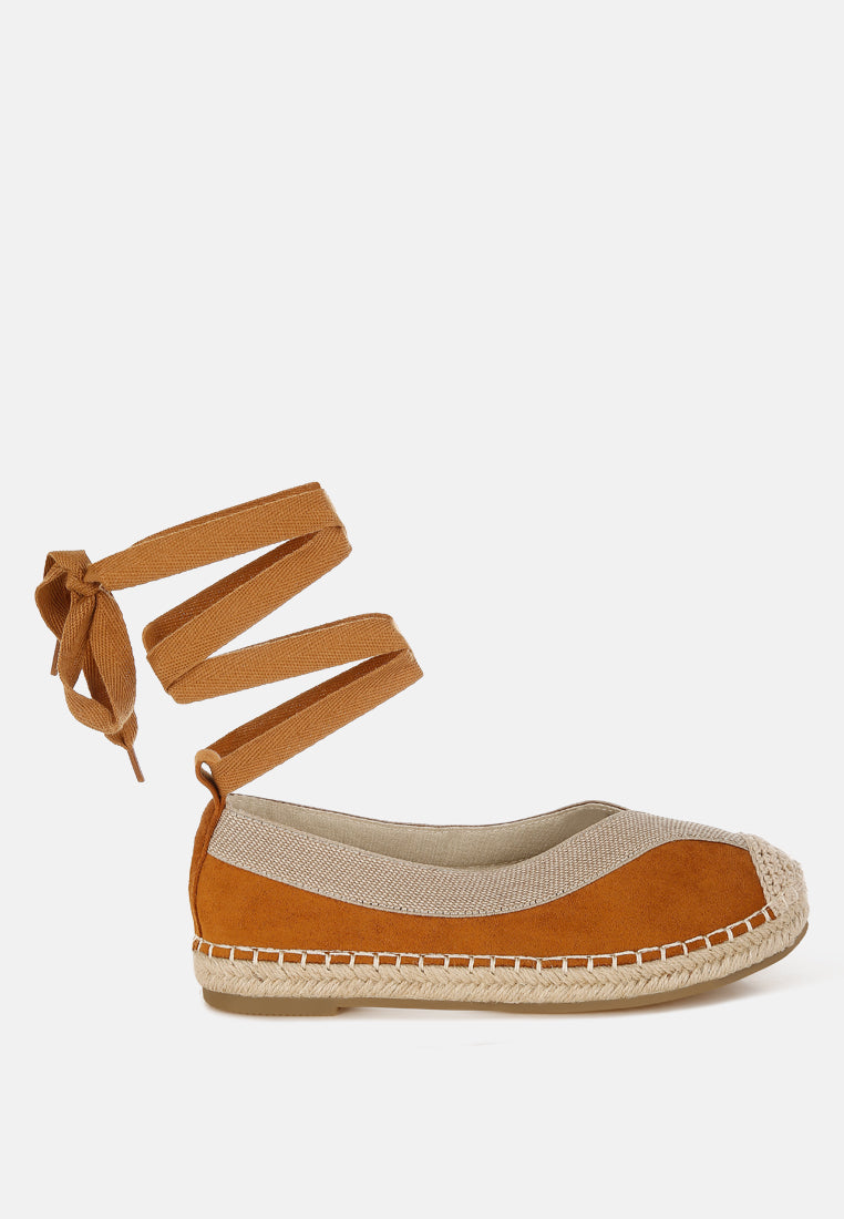 Yalva Microfiber Detachable Lace Espadrilles-0