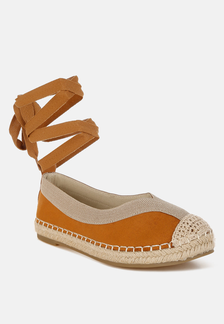 Yalva Microfiber Detachable Lace Espadrilles-1