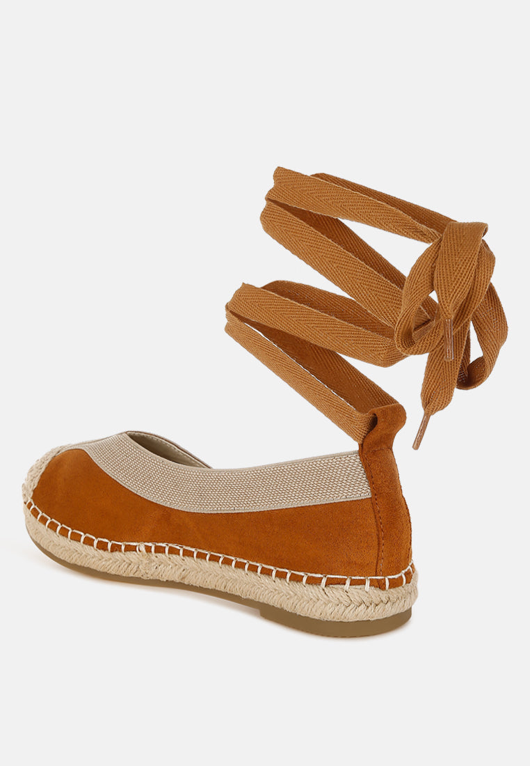 Yalva Microfiber Detachable Lace Espadrilles-2