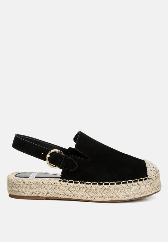 Affie Genuine Suede Slingback Strap Espadrilles-5