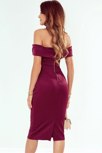 Angelic Bandage Midi Dress - Wine | Slay Eclectic