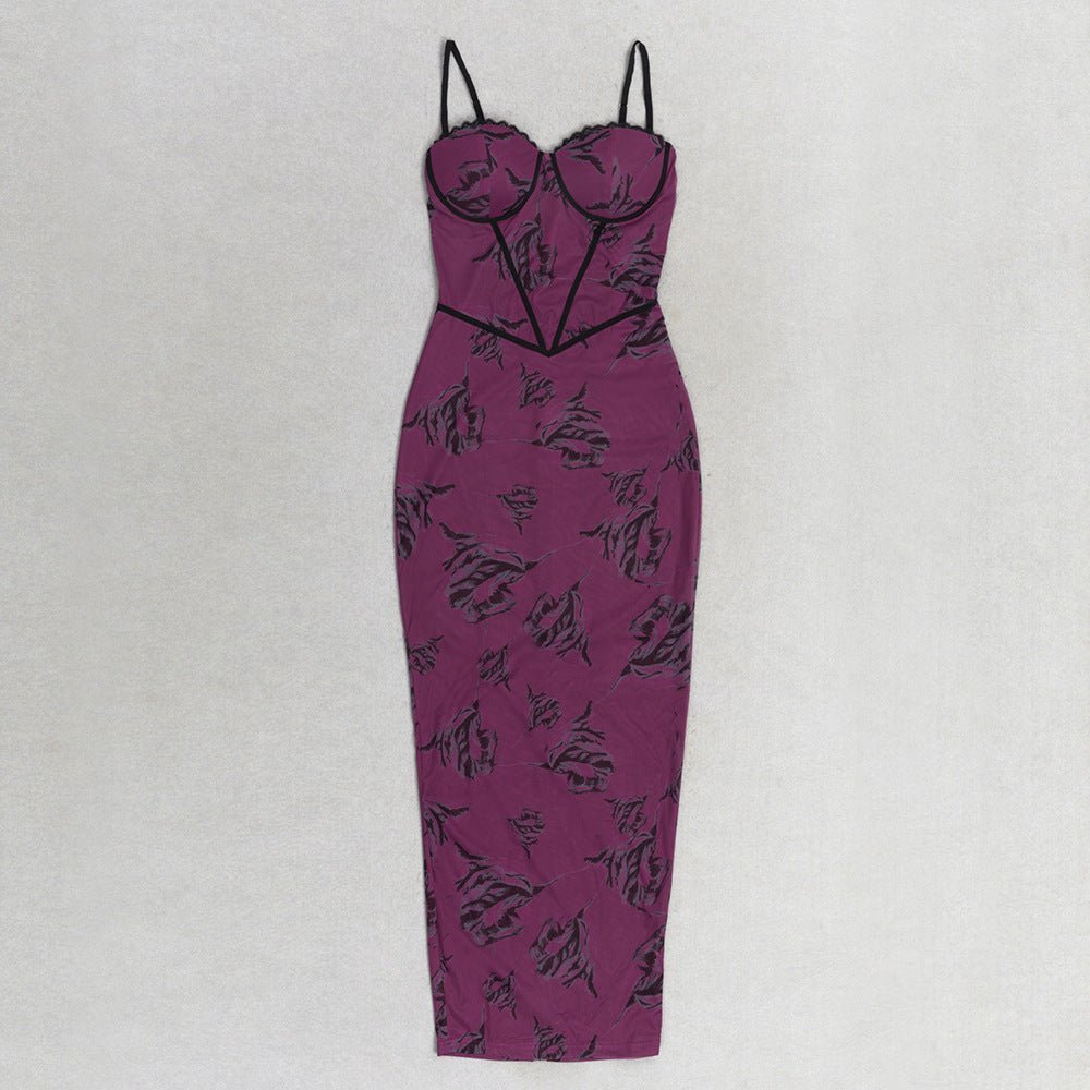 Astral Bandage Maxi Dress - Purple - Slay Eclectic